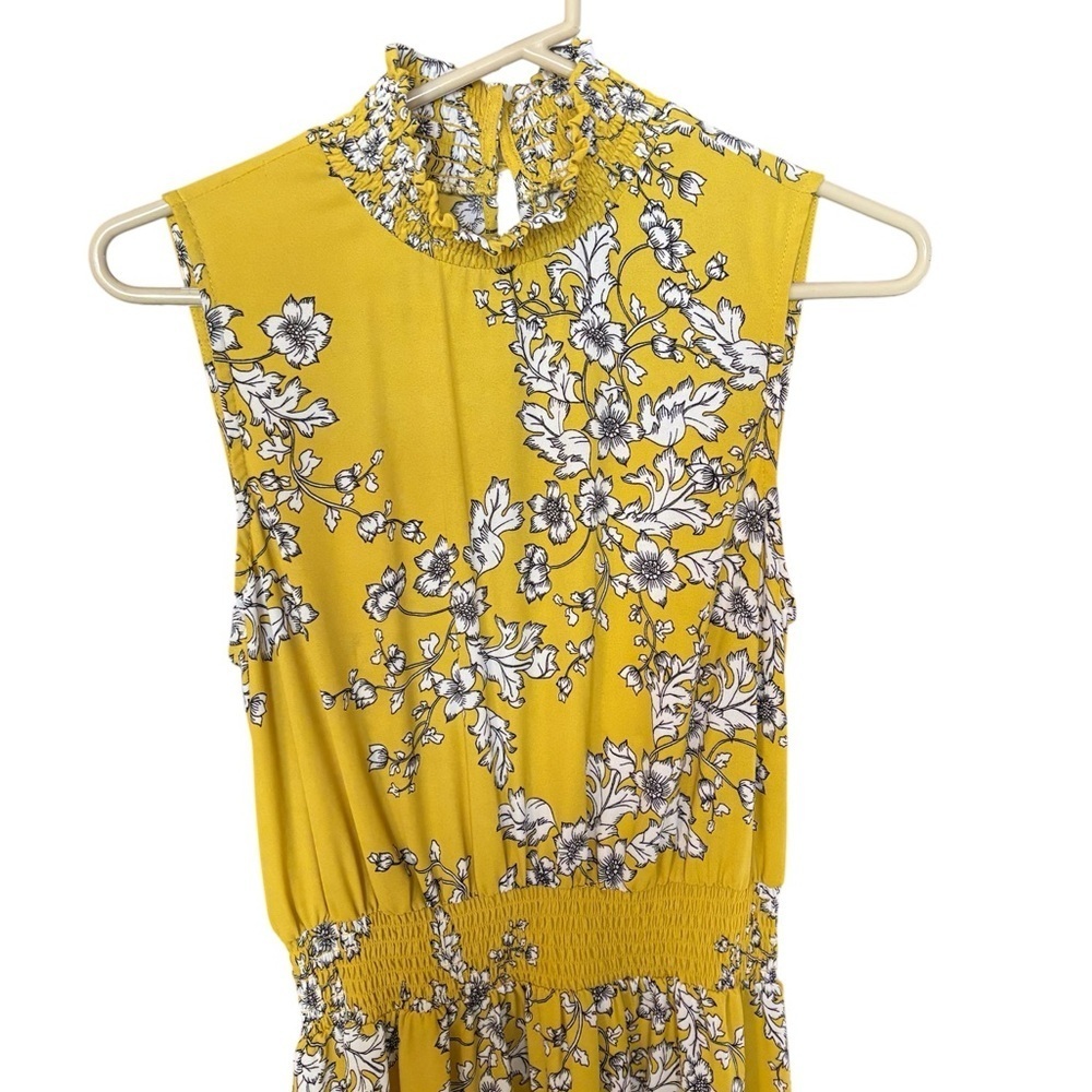Nanette Lepore Yellow Sleeveless Midi Dress NWOT - Picture 2 of 3